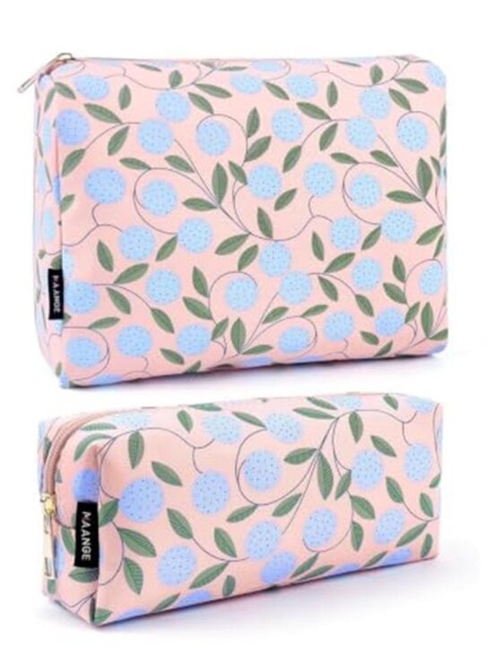 Handbags - 2PCS Makeup Bag for Women, Cosmetic Bag Set, Portable Travel Makeup Bag